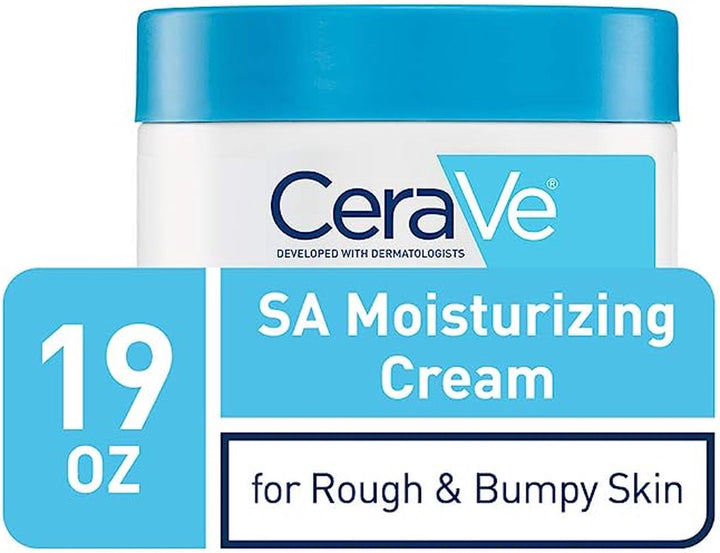 Crème CeraVe SA, crème pour le corps à l'acide salicylique pour peaux rugueuses et bosselées