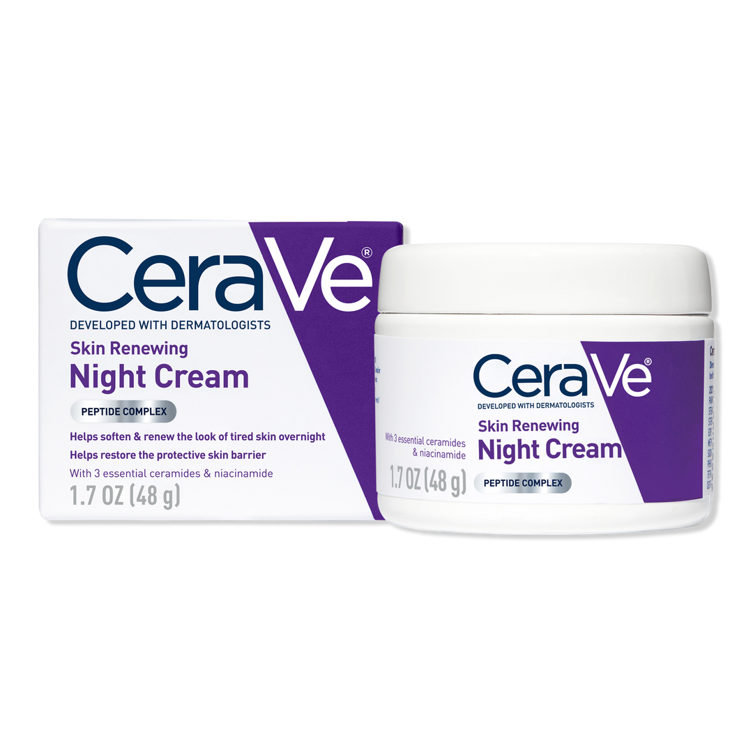 Crème de nuit régénératrice CeraVe, hydratant visage pour tous types de peau.