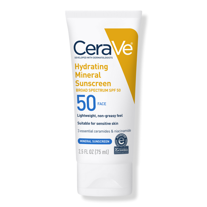 CeraVe - Hydrating Mineral Sunscreen Lotion for Face SPF 50