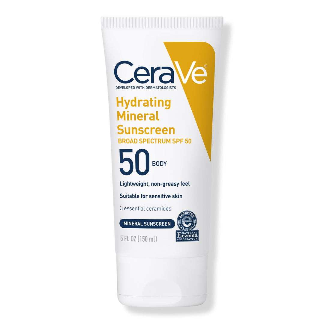 CeraVe Hydrating Mineral Sunscreen SPF 50 Body Lotion