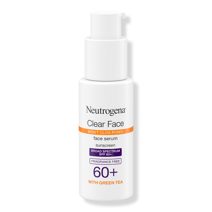 Neutrogena Clear Face Serum Zonnebrandcrème met Groene Thee, Breed Spectrum SPF 60+
