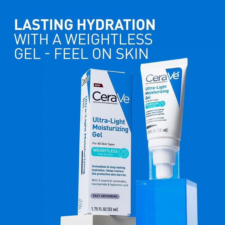 CeraVe - Gel visage ultra-léger à l'acide hyaluronique - 52 ml
