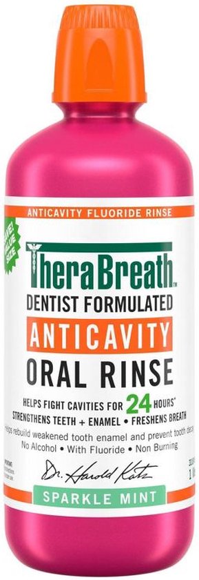 Therabreath Healthy Smile - Mondspoeling - Mondwater - Mouthwash Sparkle Mint - 1 Liter