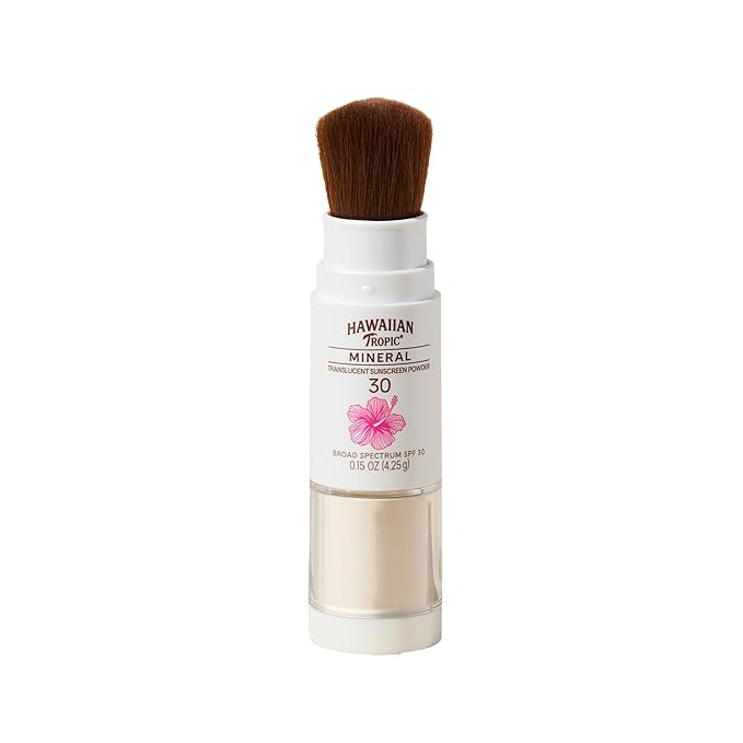 Hawaiian Tropic Mineral Powder Sunscreen Brush SPF 30