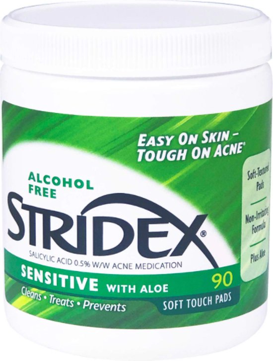 Stridex - Sensitive with Aloe - Alcohol Free - 90 Soft Touch Pads
