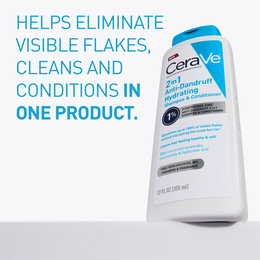 CeraVe 2-in-1 Anti-Dandruff Hydrating Shampoo and Conditioner