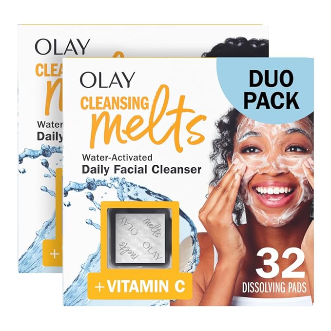 Olay - Reinigende Melts + Vitamine C Gezichtsreiniger - 2 x 32 Stuks