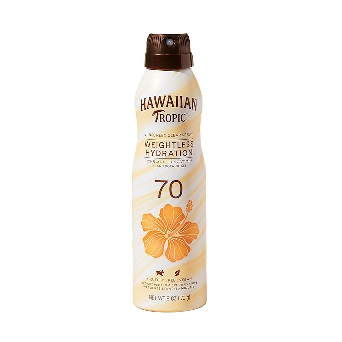 Hawaiian Tropic Weightless Hydration Sunscreen Spray SPF 70