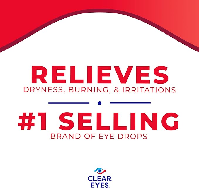 Clear Eyes - Redness Relief XL - Oogdruppels tegen rode ogen - Droge ogen - Brandende ogen en geïrriteerde ogen - 15 ml