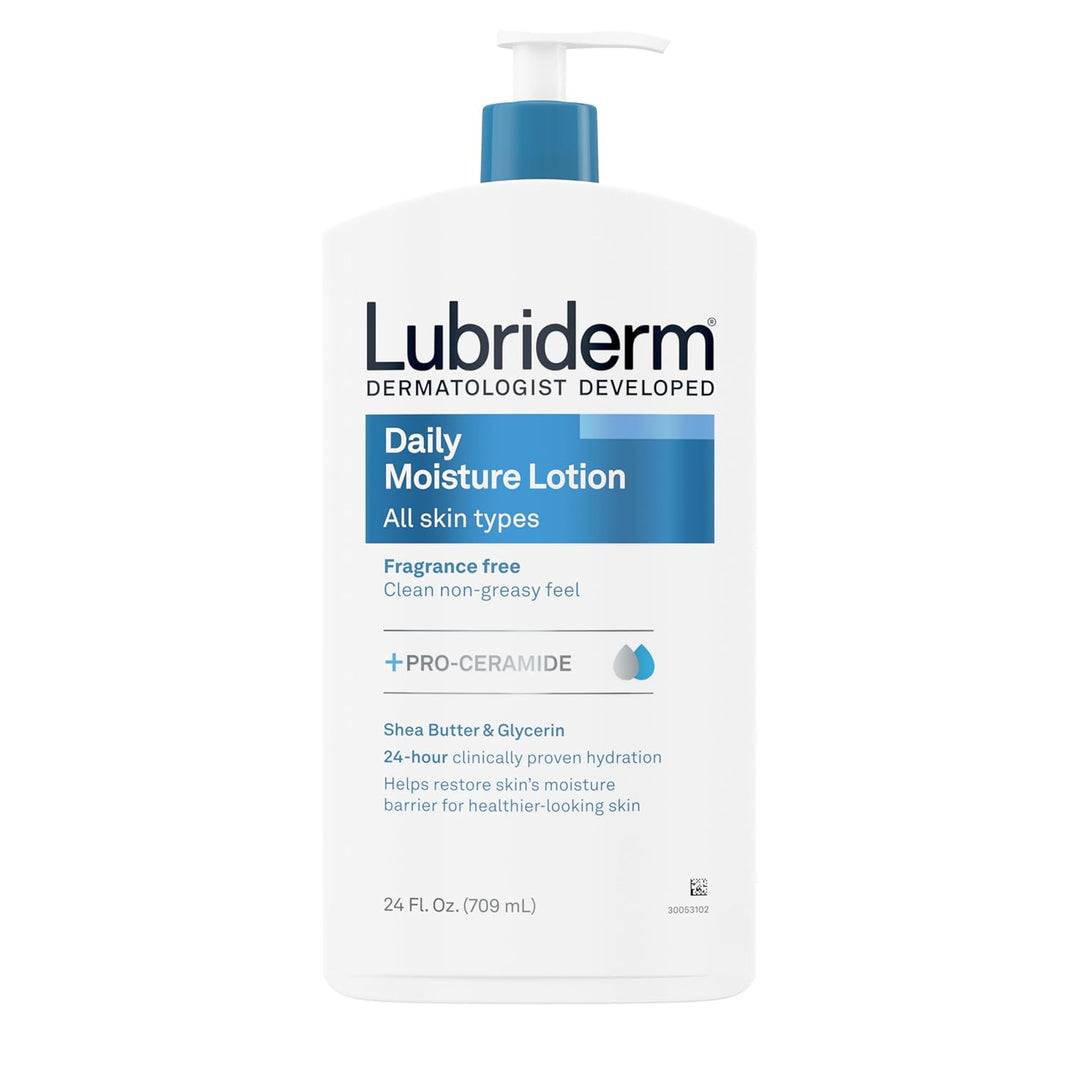 Lubriderm Daily Moisture Hydrating Body and Hand Lotion for Dry Skin