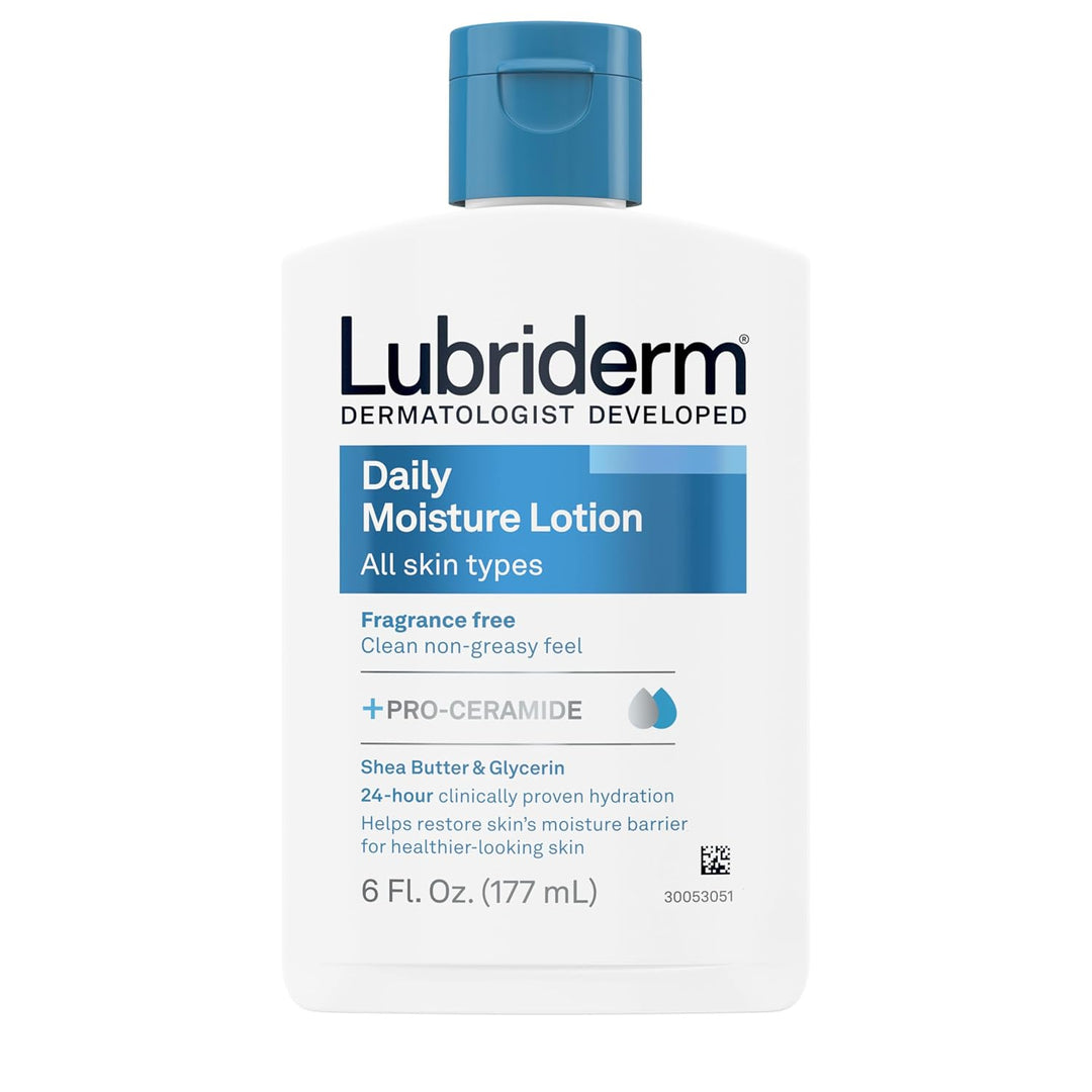 Lubriderm Daily Moisture Hydrating Body and Hand Lotion for Dry Skin