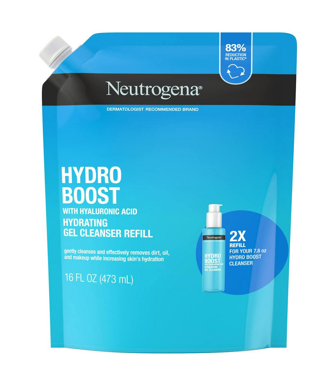 Neutrogena - Gel nettoyant Hydro Boost, recharge - 473 ml