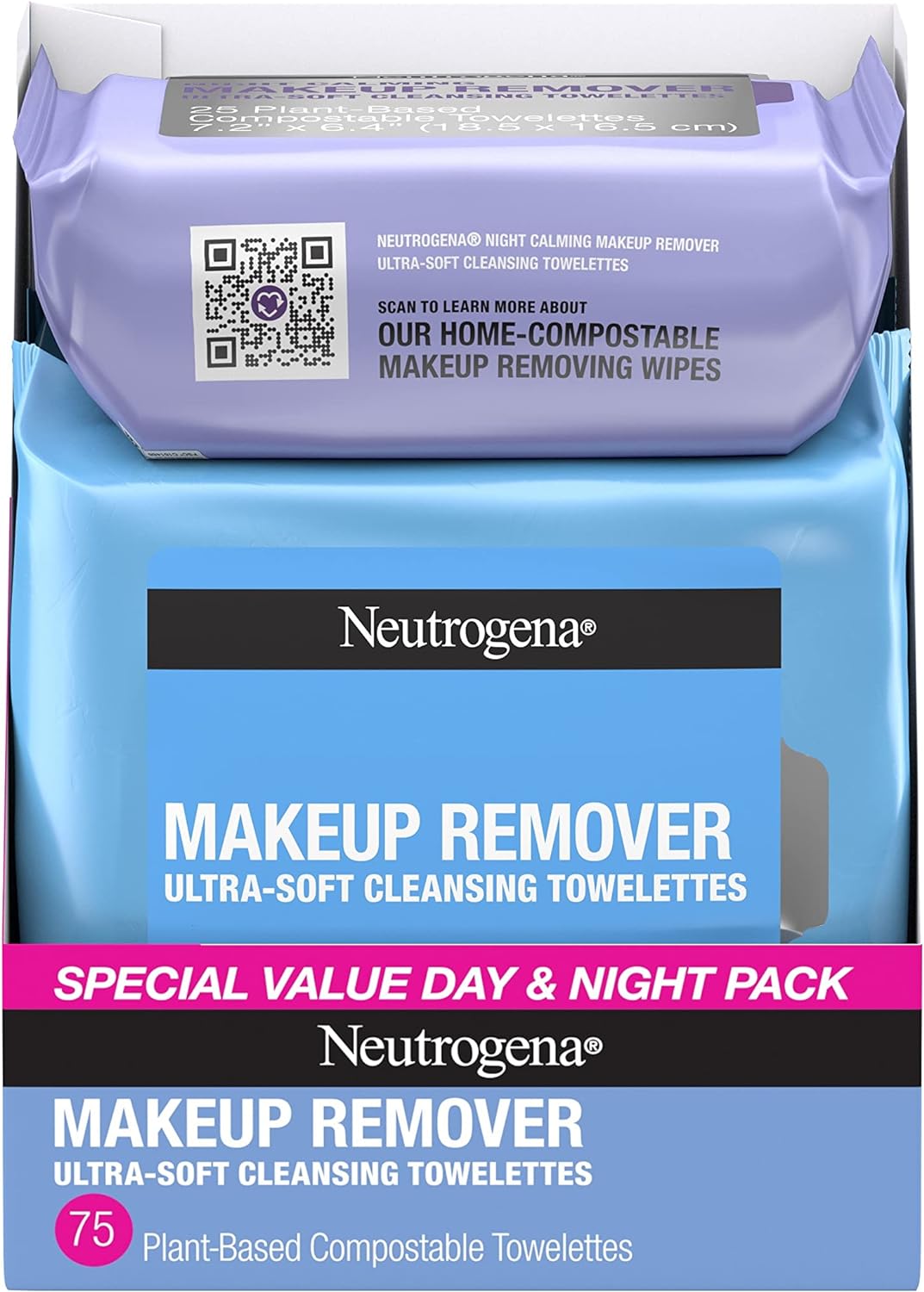Lingettes Neutrogena Jour et Nuit
