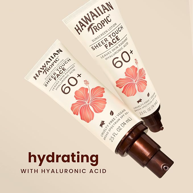 Hawaiian Tropic Sheer Touch Face Sunscreen Lotion SPF 60