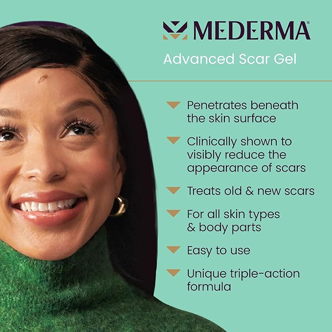 Mederma Advanced Scar Gel - Treats Old and New Scars - Reduces the Appearance of Scars from Acne