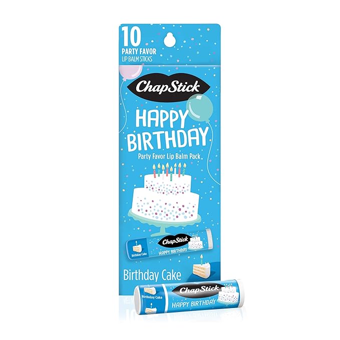 Chapstick Party Favor Lip Balm Gift Pack Happy Birthday