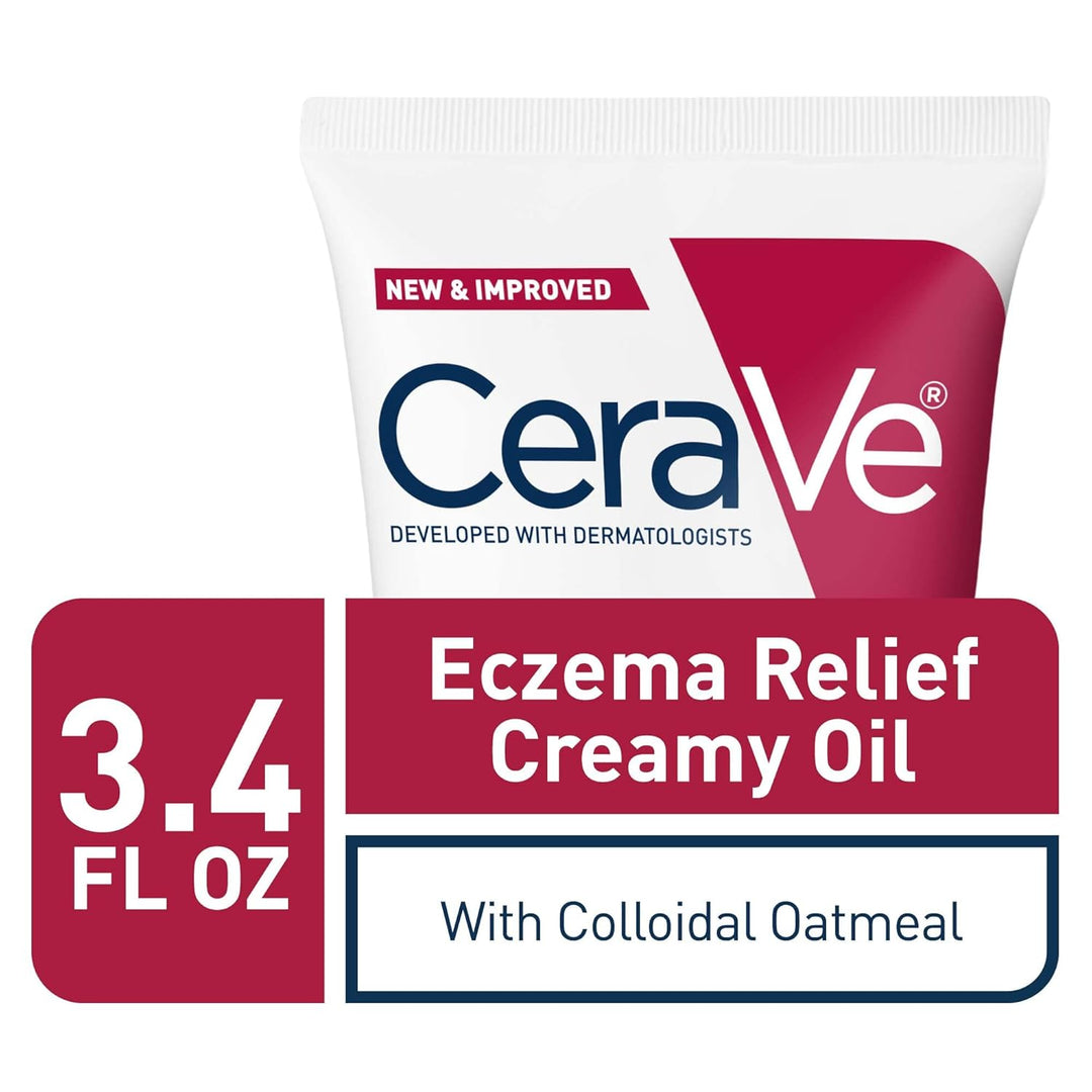 Huile corporelle crémeuse Cerave pour le soulagement de l'eczéma - Crème anti-démangeaisons pour l'eczéma - 236 ml
