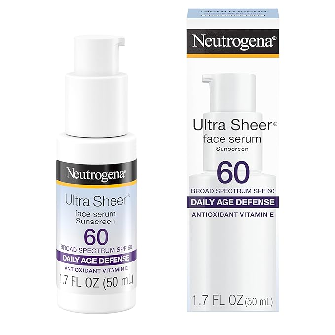 Neutrogena - Ultra Sheer Moisturizing Face Serum with Vitamin E & SPF 60 - 50ml