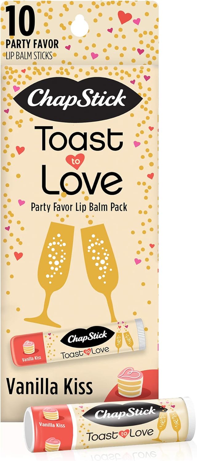 Chapstick Party Favor Lip Balm Gift Pack Toast to Love