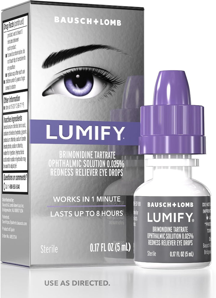 Lumify - Bausch + Lomb XL - Oogdruppels Tegen Hooikoorts - Rode Ogen - Geïrriteerde Ogen - 5ml