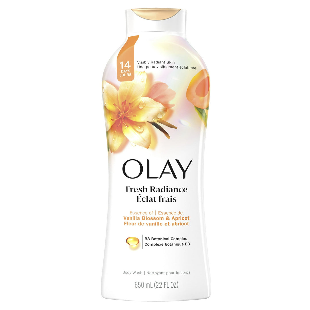 Olay - Fresh Outlast Women's Body Wash - Vanilla Blossom and Apricot - 650ml