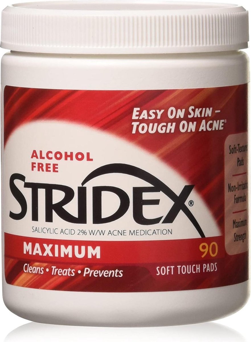 Stridex - Maximum - Alcohol Free - 90 Soft Touch Pads