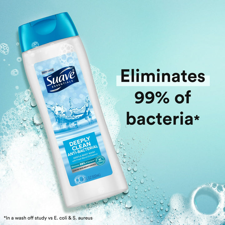 Suave - Deeply Clean Anti-Bacterial Body Wash - 532ml