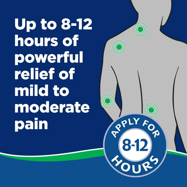 Salonpas - Pain Relief Patch - 12-Hour Mild to Moderate Pain Relief - 9 Large Patches - Warmtepleisters