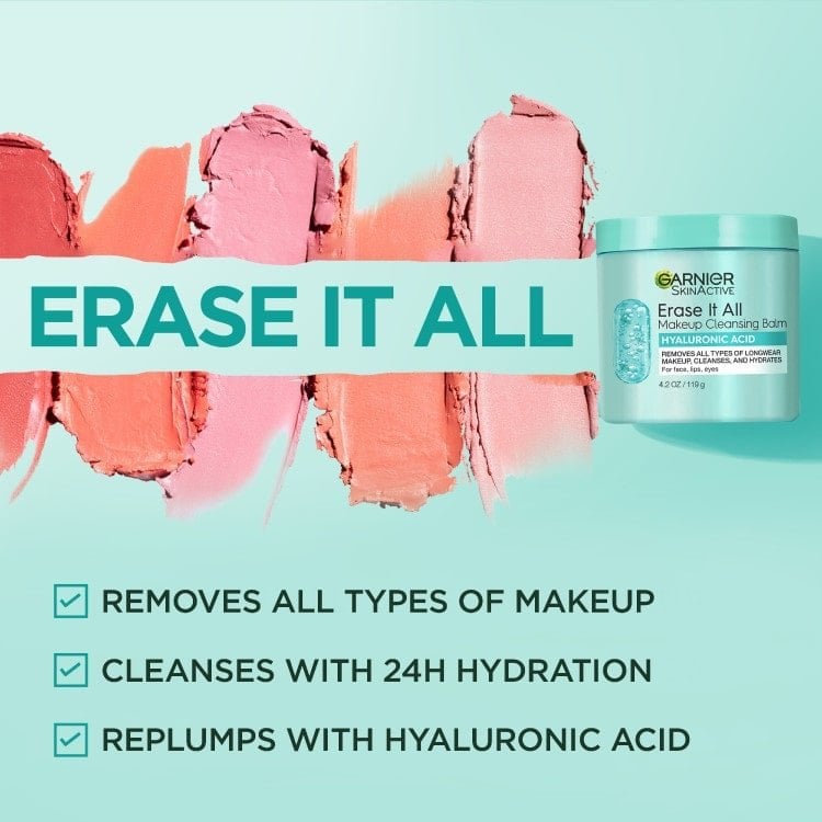 Garnier Erase It All Makeup Cleansing Balm with Hyaluronic Acid