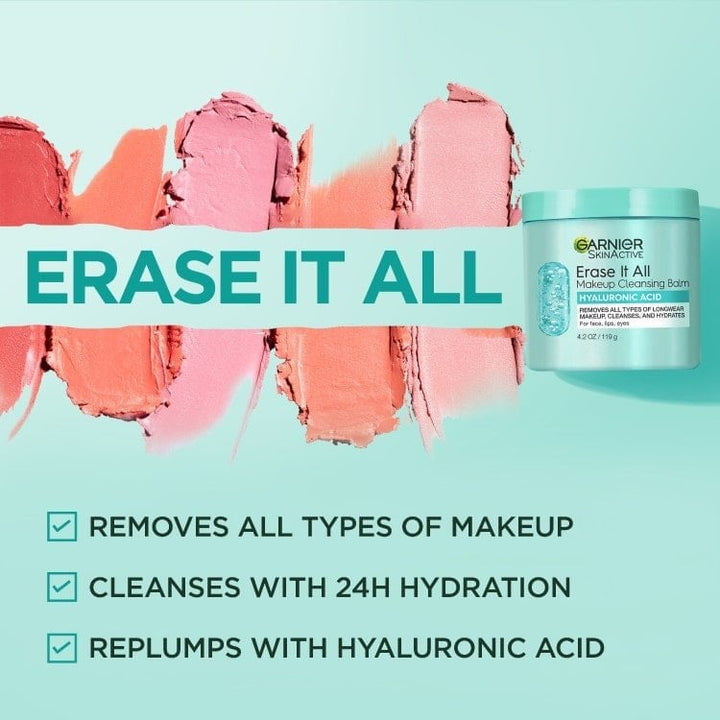 Garnier Erase It All Makeup Cleansing Balm with Hyaluronic Acid