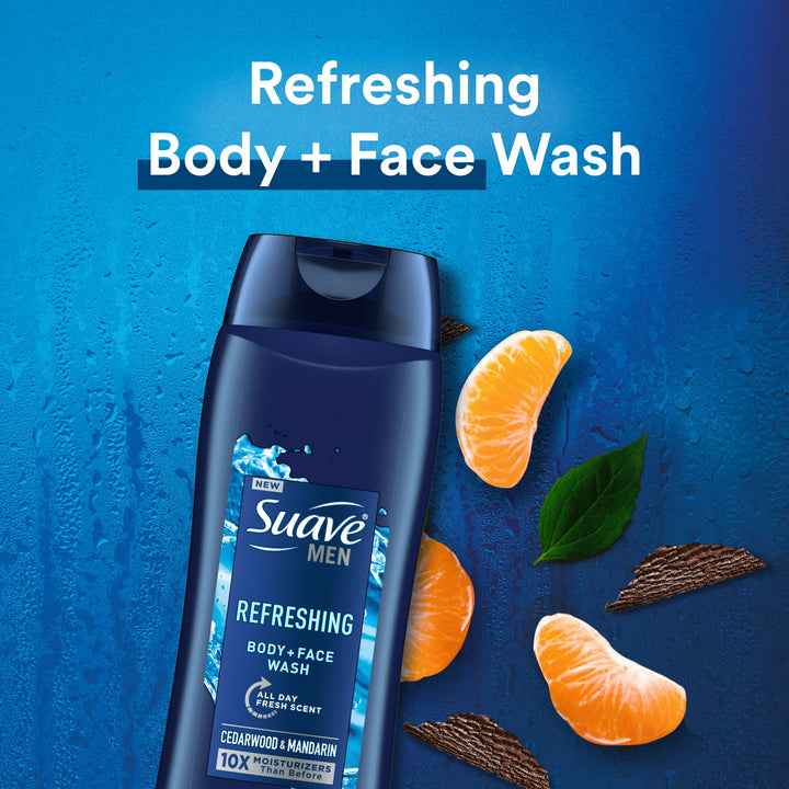 Suave - Refreshing Body + Face Wash - 532ml