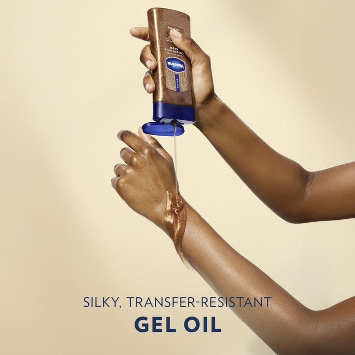 Vaseline Glazed & Glisten Shimmering Golden Hour Glow Body Gel