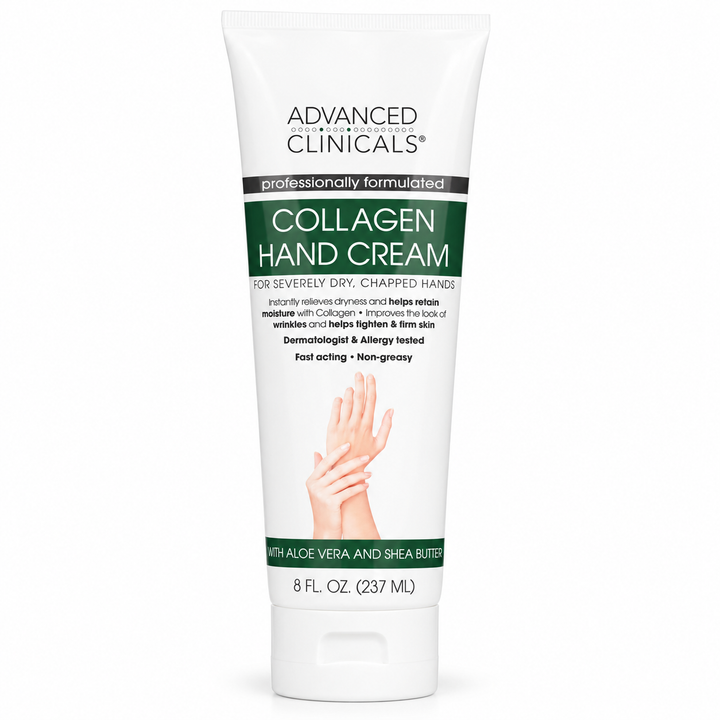 Advanced Clinicals Collagen Hand Cream for Dry Hands