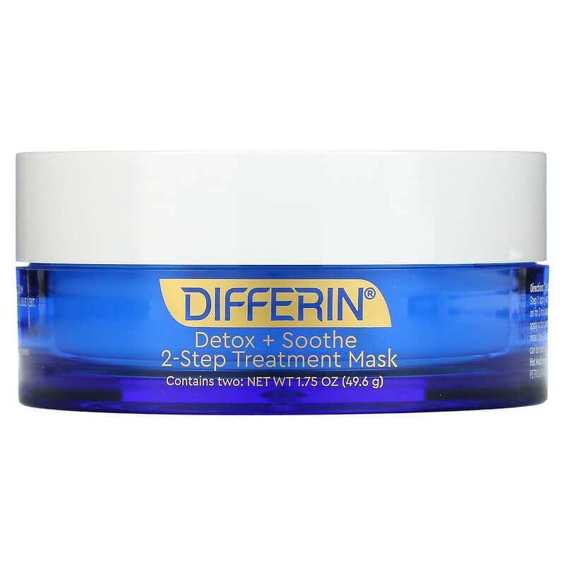 Differin Detox + Soothe, 2-stappen behandeling schoonheidsmasker -49,6 g