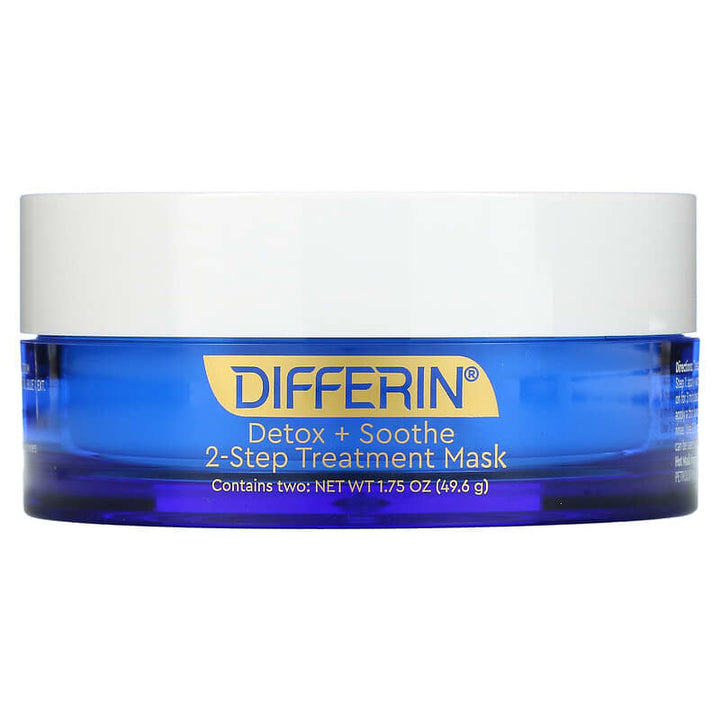 Differin Detox + Soothe, 2-stappen behandeling schoonheidsmasker -49,6 g