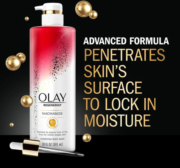 Olay - Cleansing Age Defying Body Wash - Niacinamide - Vitamine B3 - Hydraterende - Anti-Aging - Douchegel - 591ml