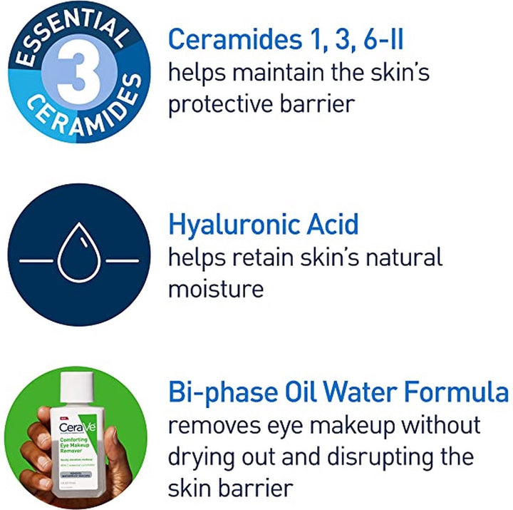 CeraVe - Eye Makeup Remover with Hyaluronic Acid - 118ml