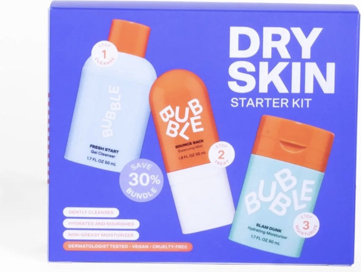 Bubble - Skincare 3-Step Hydrating Routine Bundle - for Normal to Dry Skin
