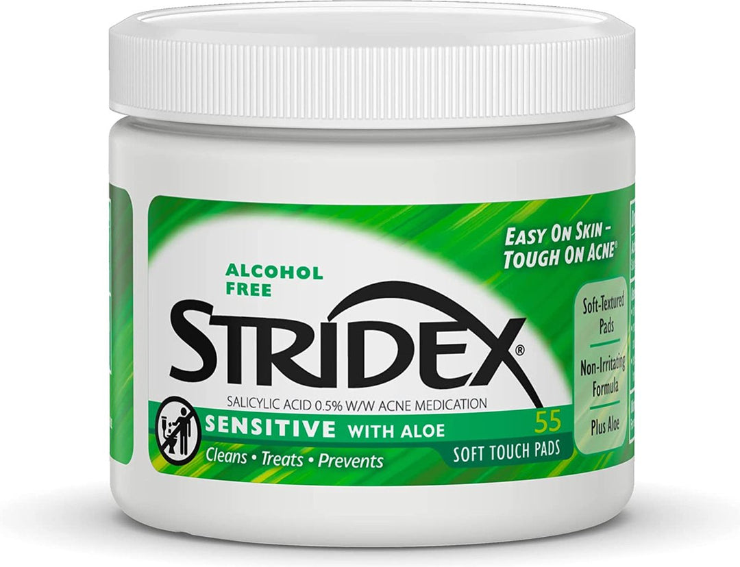 Stridex - Sensitive with Aloe - Alcohol Free - 55 Soft Touch Pads