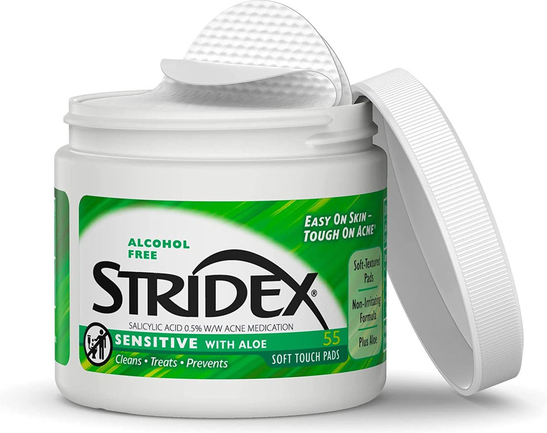 Stridex - Sensitive with Aloe - Alcohol Free - 55 Soft Touch Pads
