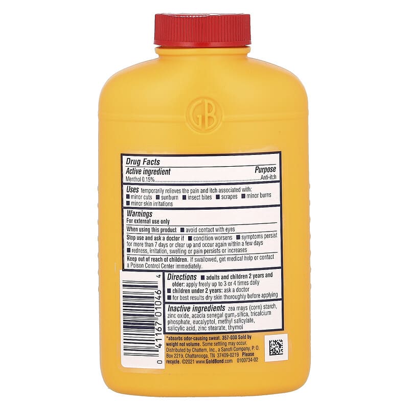 Gold Bond - Body Powder - Talc-Free Medicated - Original Strength - 113gr