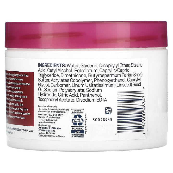 Lubriderm- Advanced Therapy, Moisturizing Cream, Fragrance Free -453 g