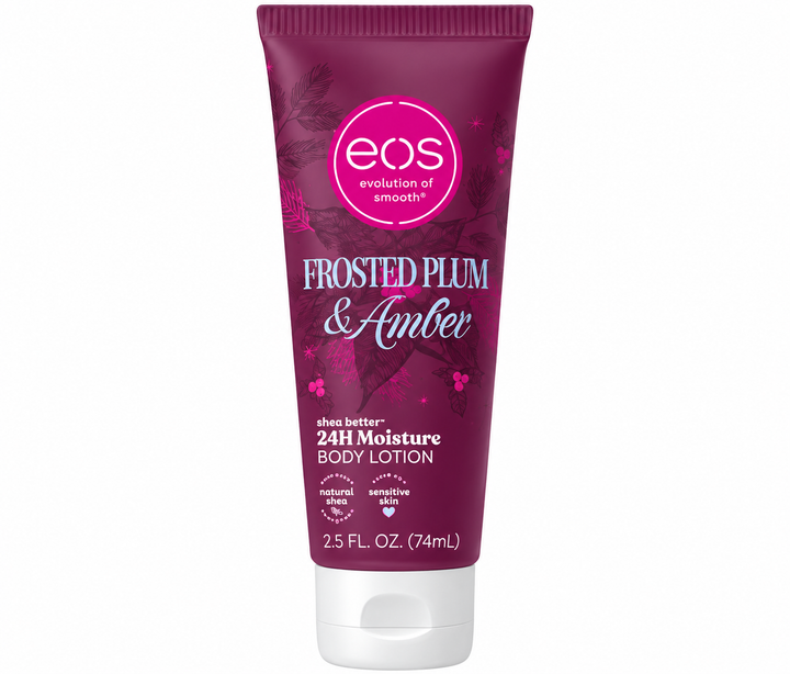 eos Frosted Plum & Amber Travel Body Lotion