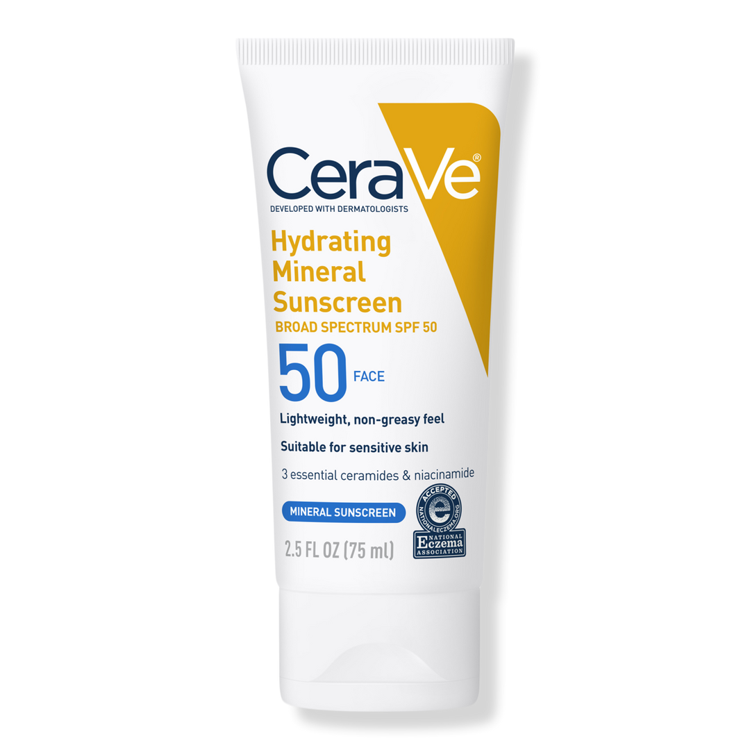 CeraVe - Hydrating Mineral Sunscreen Lotion for Face SPF 50 - 75ml