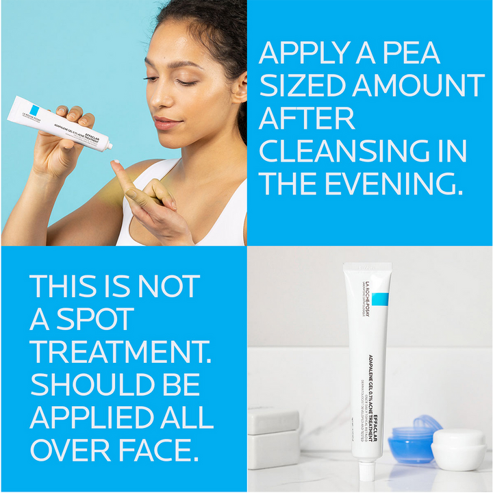 La Roche-Posay Effaclar Adapalene Gel 0.1% Topical Retinoid Acne