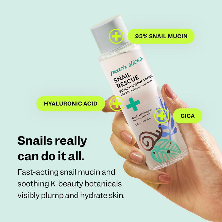 Peach Slices Snail Rescue Blemish Busting Toner
