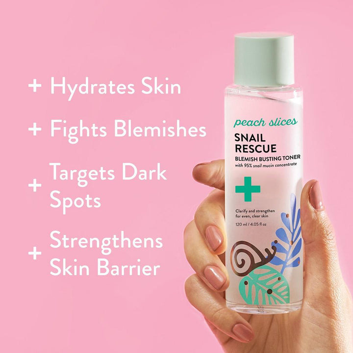 Peach Slices - Snail Rescue Blemish Busting Toner - 120 ml