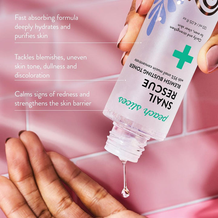 Peach Slices - Snail Rescue Blemish Busting Toner - 120 ml