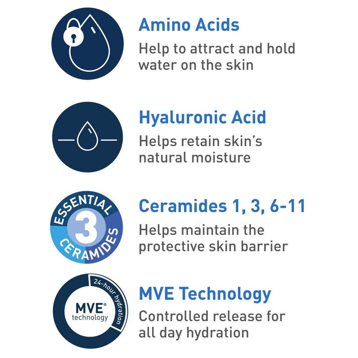 CeraVe - Hydrating Cream-to-Foam Face Wash for Balanced to Dry Skin - 355ml