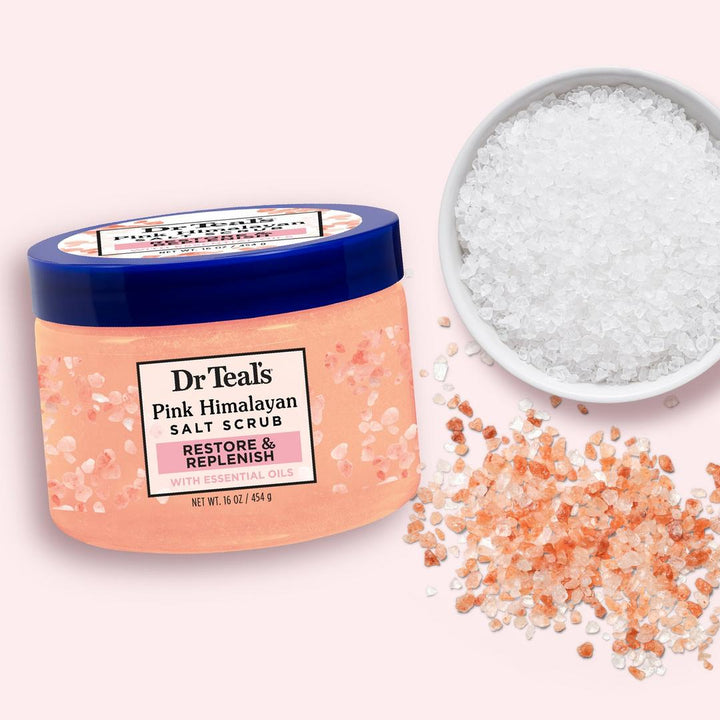 Dr Teal's Restore & Replenish Pink Himalayan Sea Salt Scrub